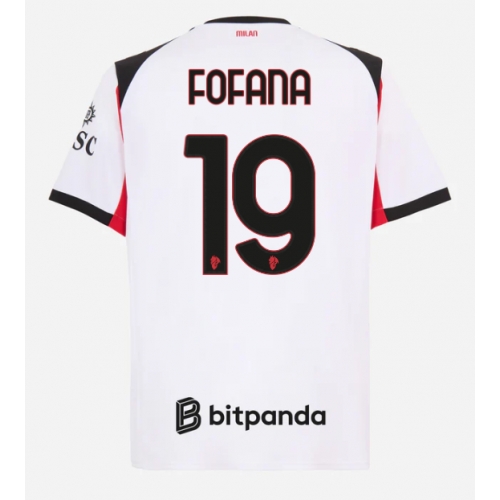 Billige Fotballdrakt AC Milan Youssouf Fofana #19 Replika Bortedrakt 2025-26 Kortermet Billige Fotballdrakt AC Milan Youssouf Fofana #19 Replika Bortedrakt 2025-26 Kortermet